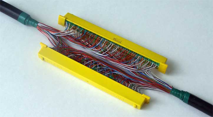 Захист з'єднання жил кабелю
капсулою 4075S